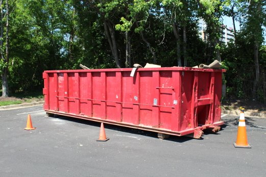 Dumpster Rental in Travis County. This is a 30yd rolloff dumpster.